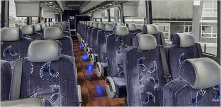 Limousine Sacramento Charter Bus Interior